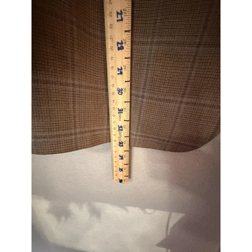 Hart Schaffner Marx Blazer Sport Coat Mens 48 Brown Plaid USA Dillard's Jacket